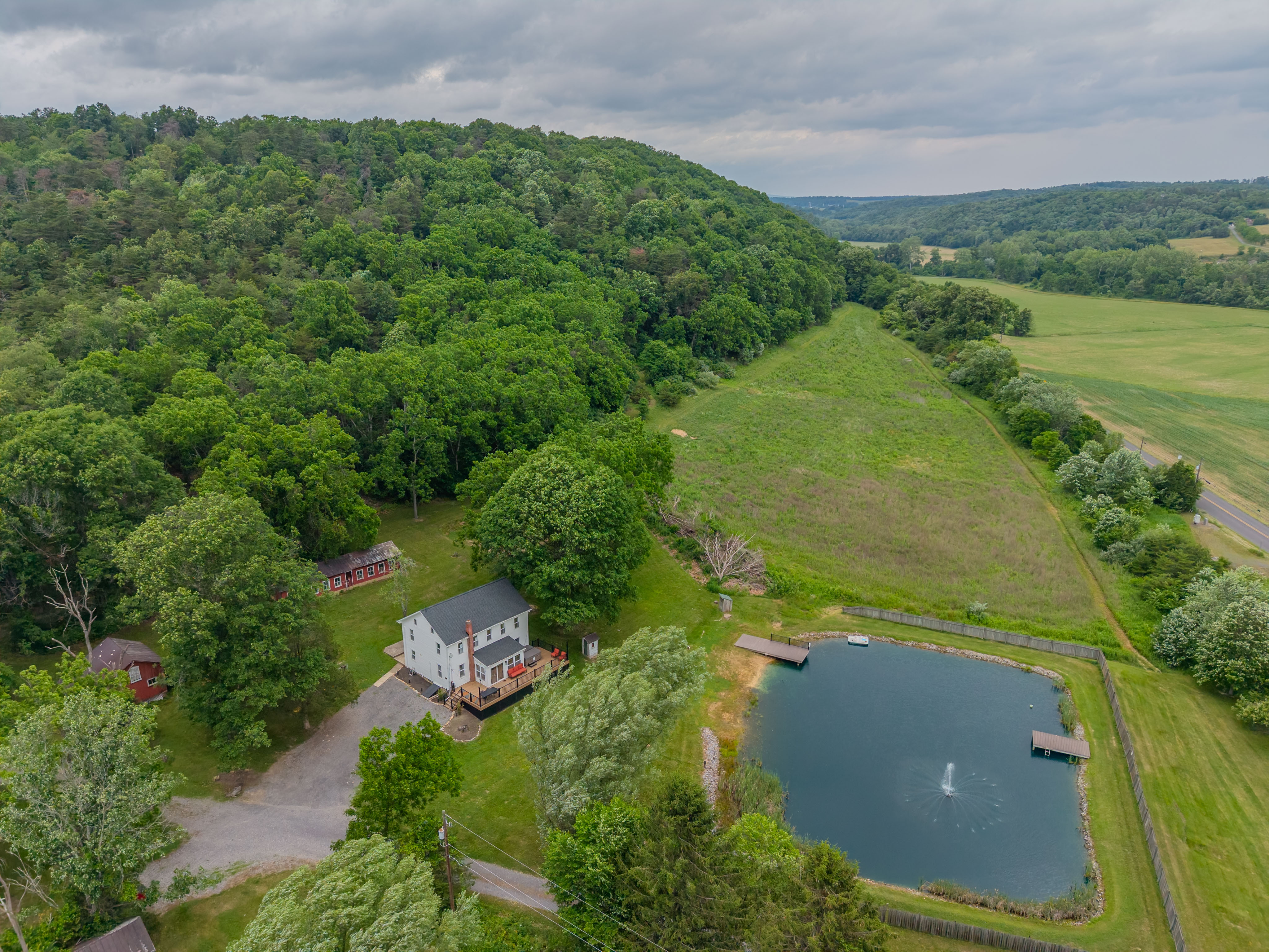 Aerial view of 161 Esh Lane